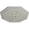 Ekena Millwork Spring Octagonal Ceiling Medallion (Canopies up to 3"), 29 1/8"OD x 2 1/4"ID x 1 1/8"P, Pot of Cream CM30SPPCF - alternate 4